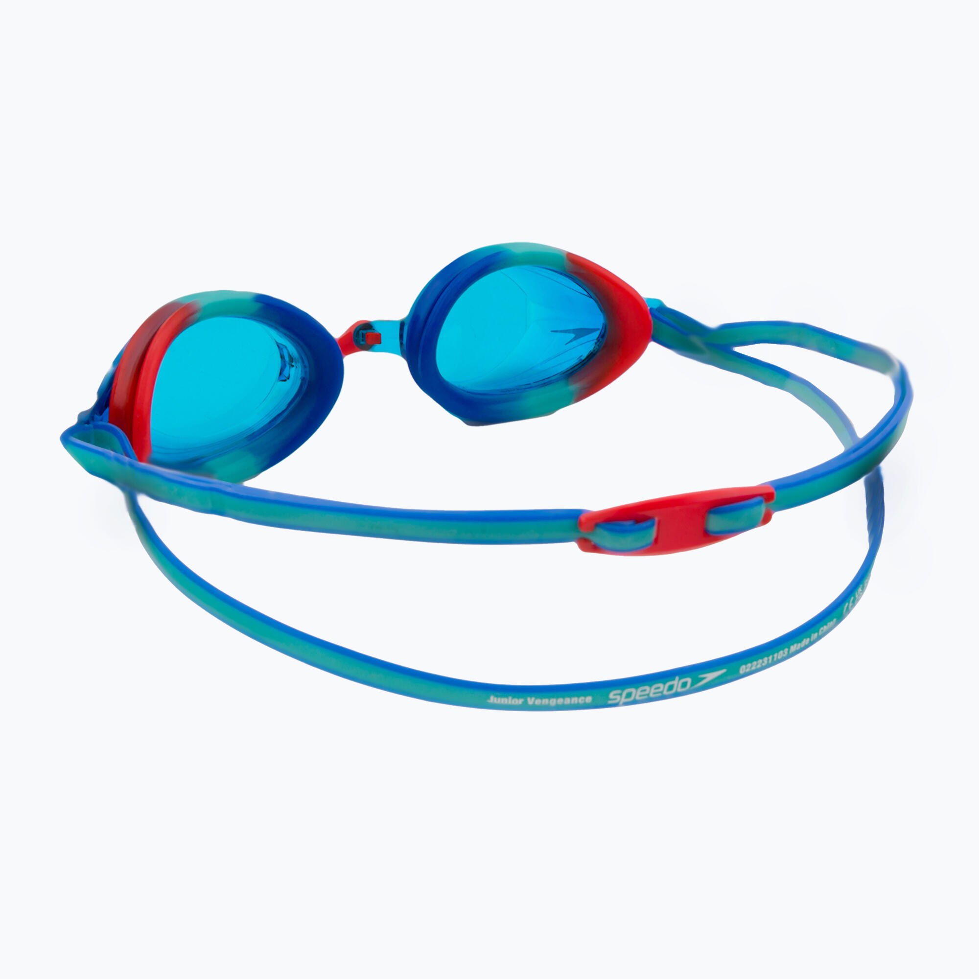 Speedo Vengeance Junior Goggles - Tile/ Beautiful Blue/ Lava Red/ Blue 5/5