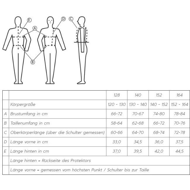 Kinder Sicherheitsweste EQUESTRIAN Junior schwarz 3/6