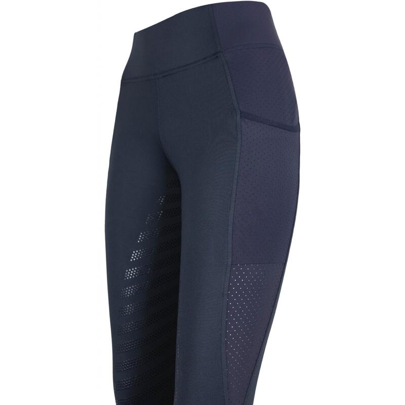 Sommer Kinder Reitleggings Silikon Vollbesatz LEA dark navy