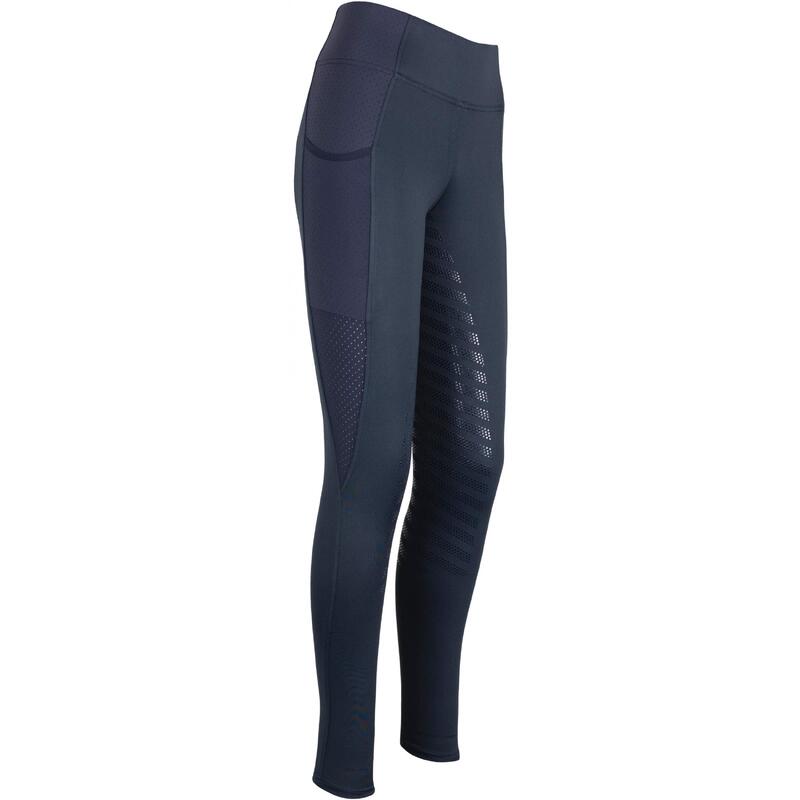 Sommer Kinder Reitleggings Silikon Vollbesatz LEA dark navy