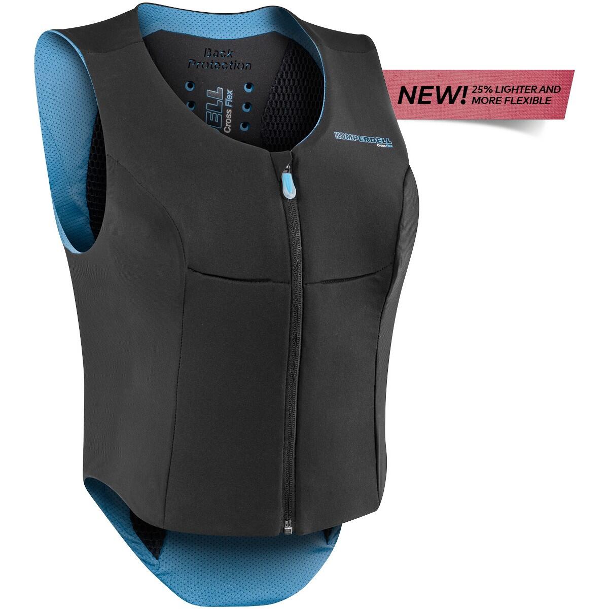 KOMPERDELL Damen Rückenprotektor BALLISTIC Flex Fit Slim schwarz/steel blue