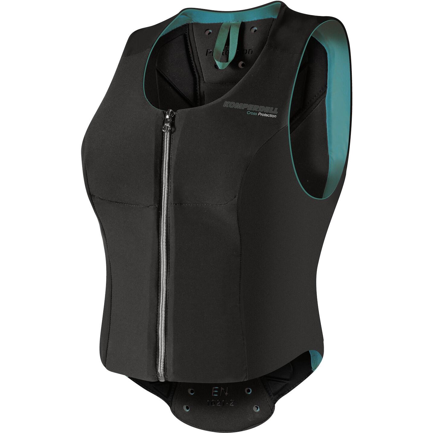 KOMPERDELL Damen Rückenprotektor BALLISTIC Flex Fit schwarz/petrol