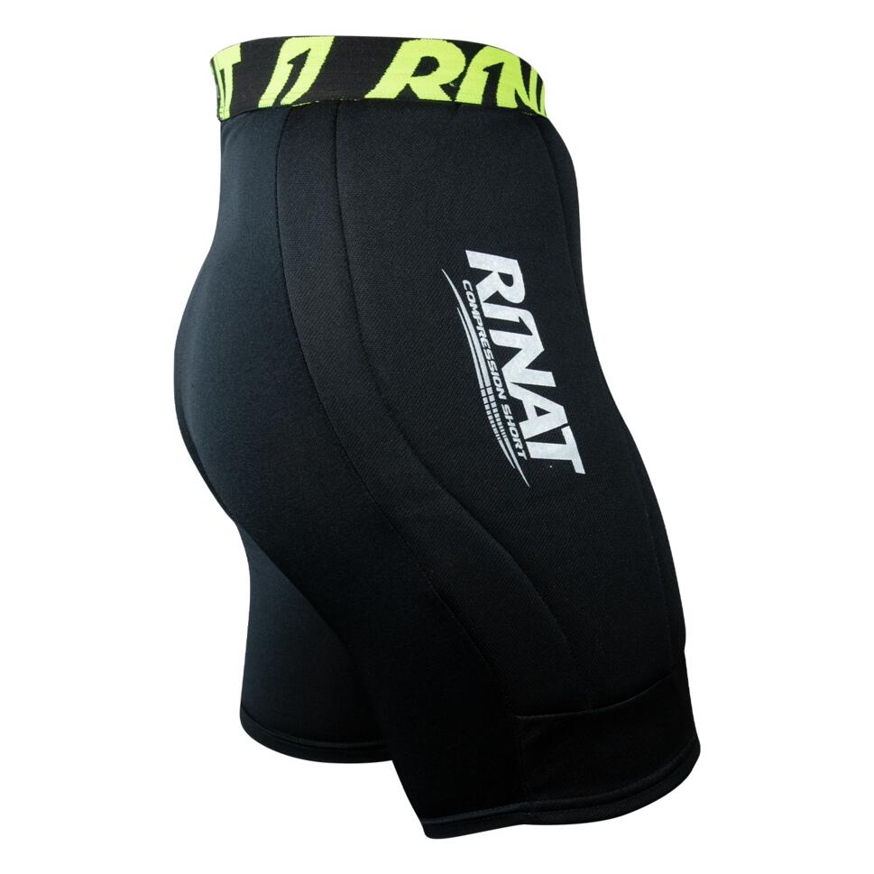 Piłkarskie spodenki bramkarskie PADDED COMPRESSION SHORT Dziecięce Czarny