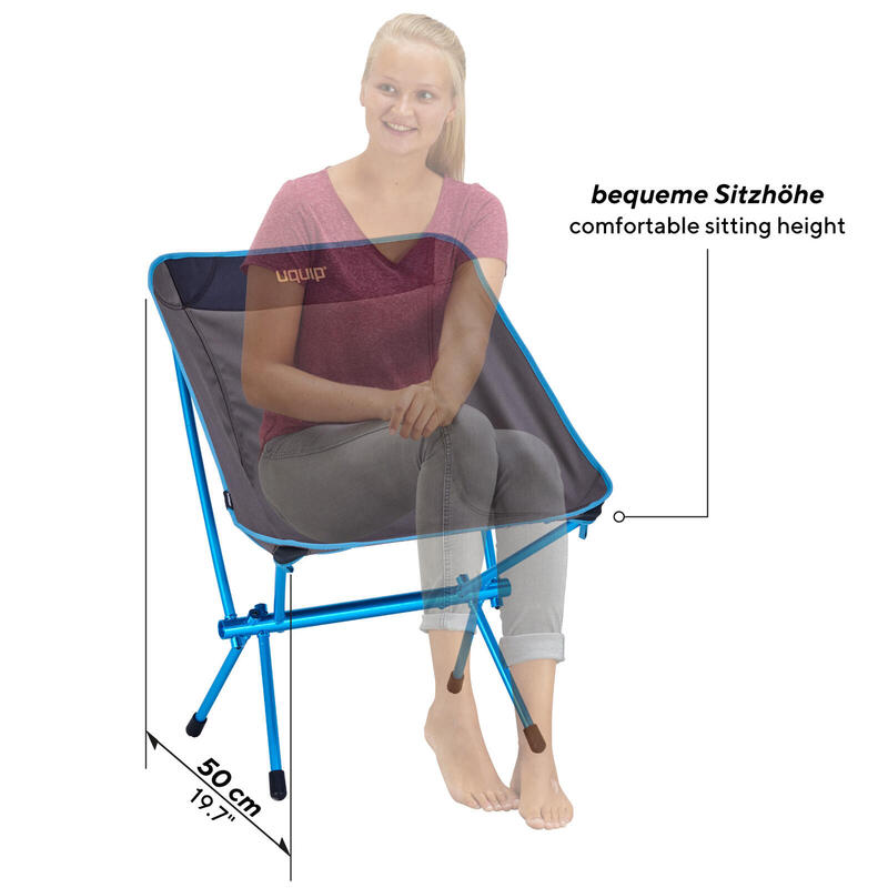 Campingstoel Infinity Lichtgewicht stoel Opvouwbaar Ultralicht aluminium 130 kg