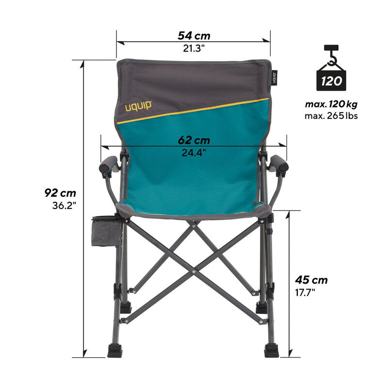 Kampeermeubelset Bloody Kampeerset 1x campingtafel 2x campingstoel