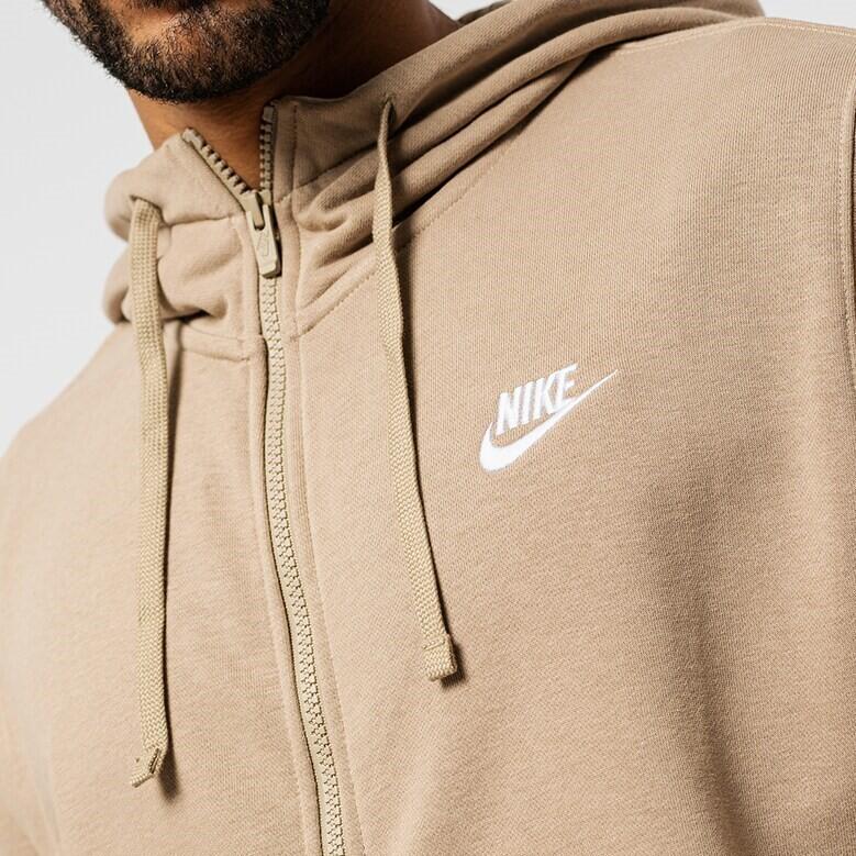 Felpa con zip nike sportswear club hoodie - bv-