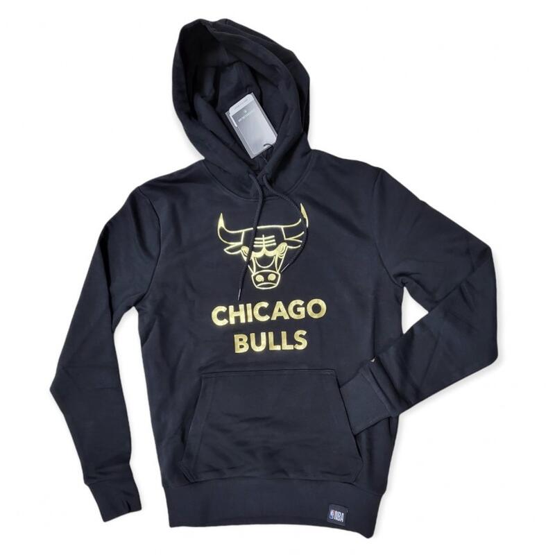 Felpa uomo new era chicago bulls logo metallizzato-