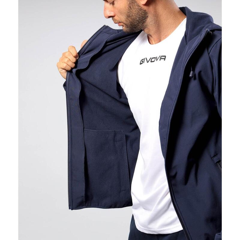 Jachetă Softshell Unisex Givova Albastru