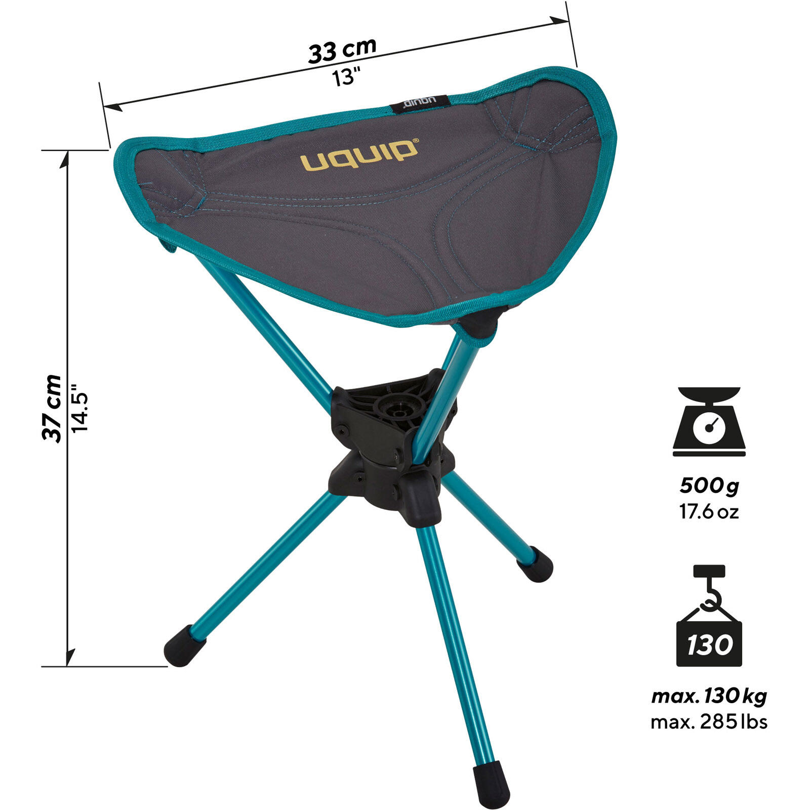 Campingkruk Three Sixty Mini 360° Lichtgewicht driepootkruk 130 kg 2/7
