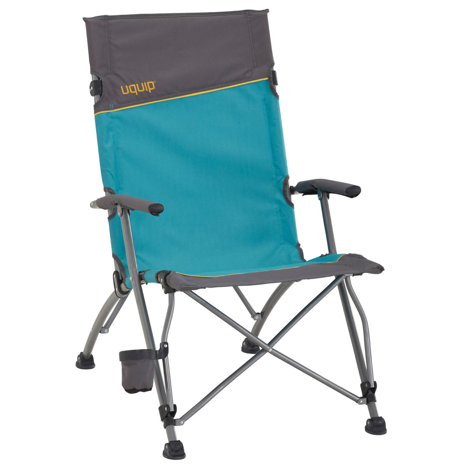 Sedia Pieghevole Sandy - Per Spiaggia E Campeggio, Blu/Grigio, Portata 120kg