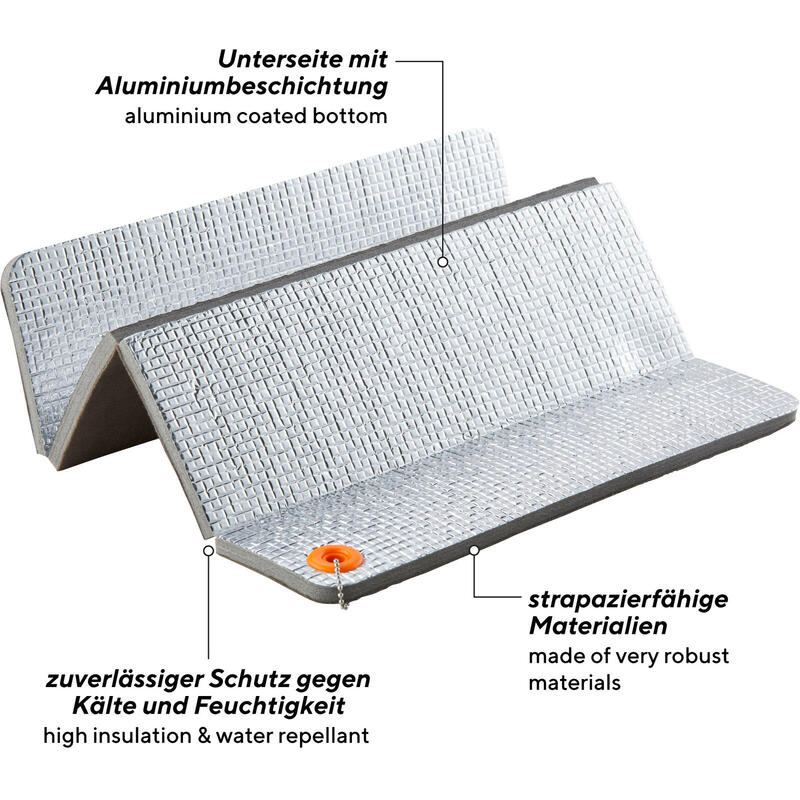 Zitkussen Josy Opvouwbaar campingmatje Outdoor thermo aluminium