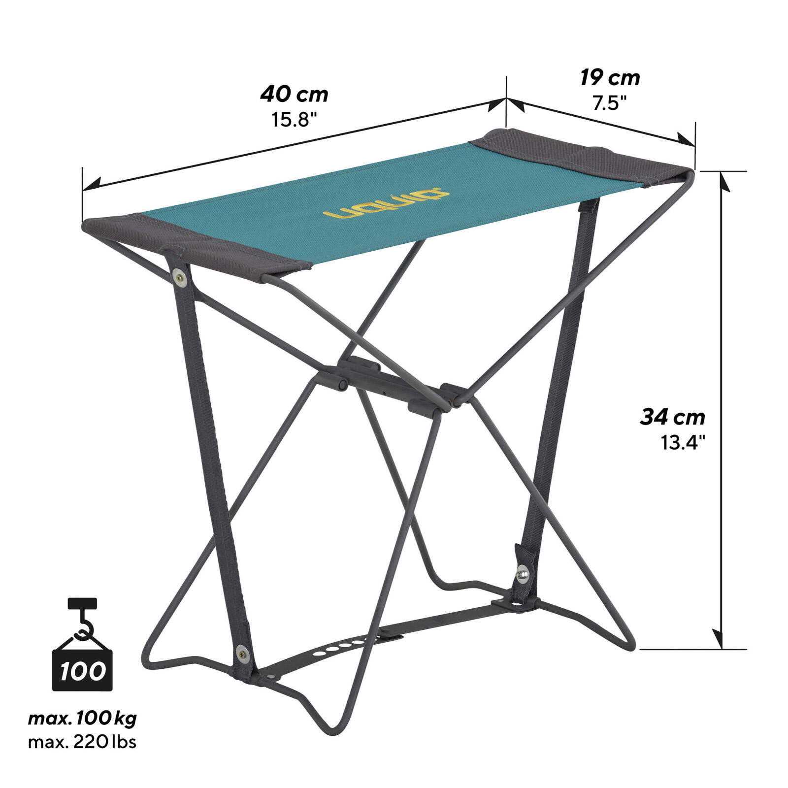 Mini Falthocker Fancy Camping Klapphocker Campinghocker Angelhocker 100kg 2/7