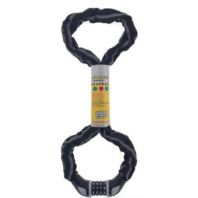 Lucchetto a catena per bicicletta con codice numerico 6 x 1200 mm