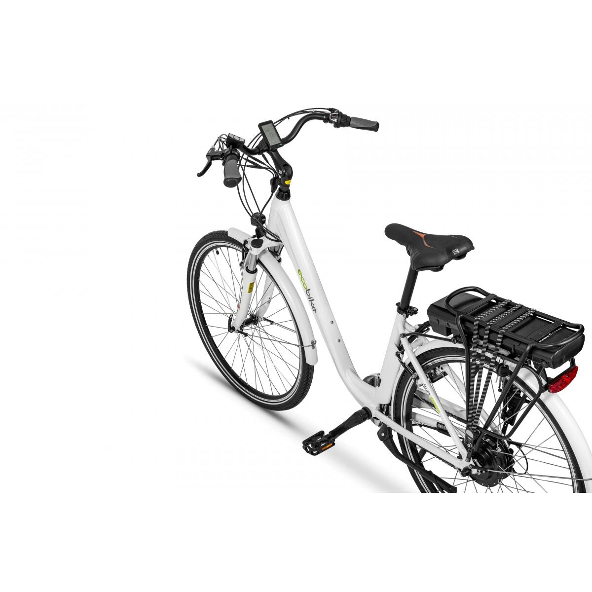 Ecobike rower elektryczny Traffic D 28" 17 white z baterią 17,5 Ah 4/7