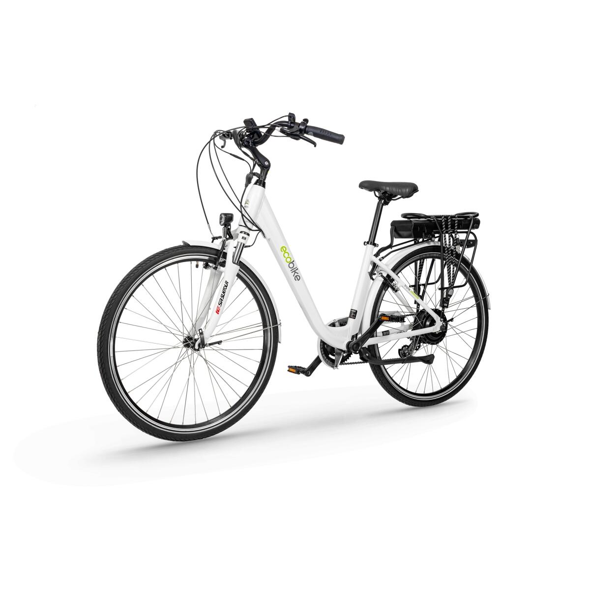 Ecobike rower elektryczny Traffic D 28" 17 white z baterią 17,5 Ah 3/7
