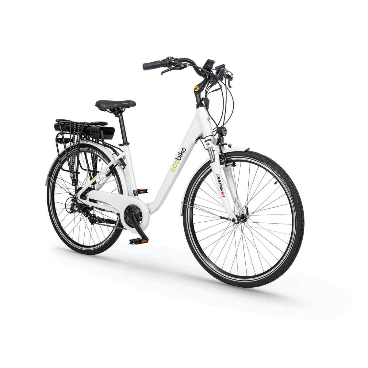 Ecobike rower elektryczny Traffic D 28" 17 white z baterią 17,5 Ah 2/7