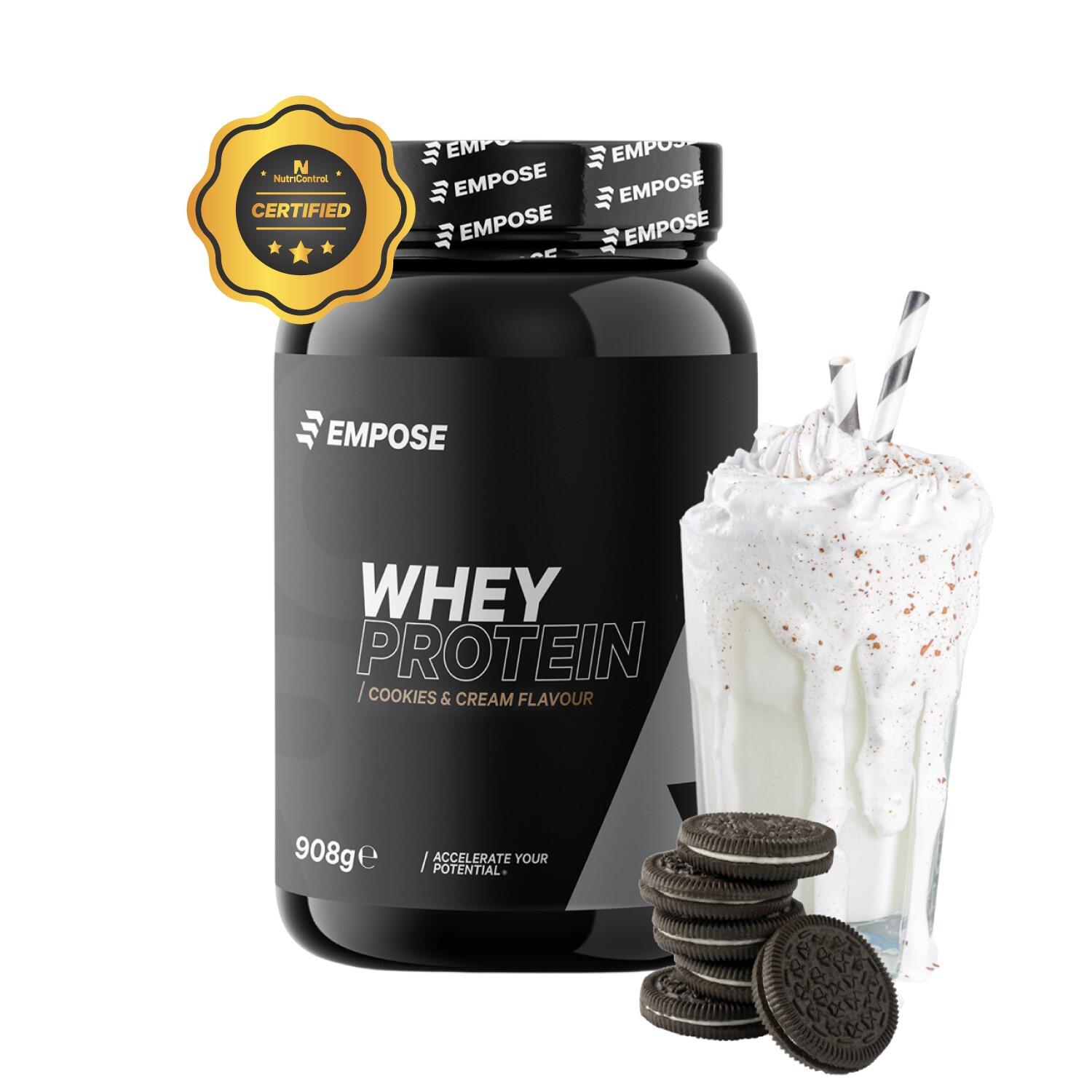 EMPOSE Whey Protein - Eiwit Poeder - Cookies & Cream - 908 gram