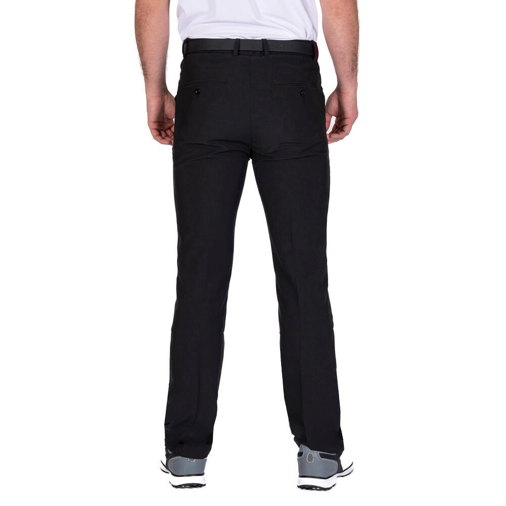 ISLAND GREEN TAPERED STRETCH TROUSER - BLACK 3/4