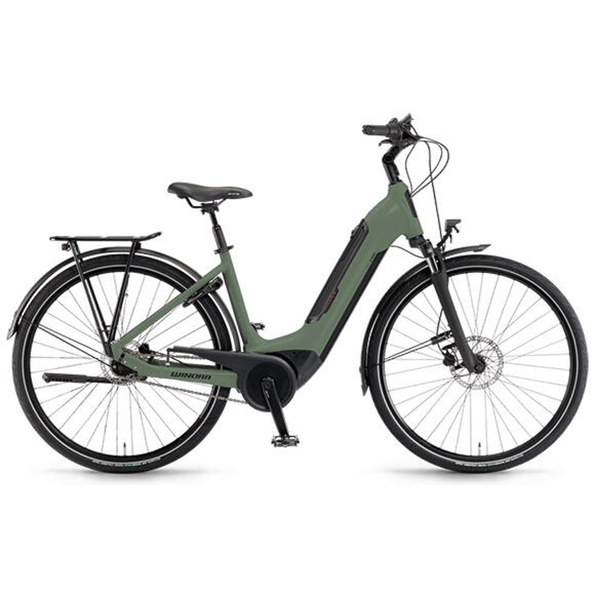 Winora Tria N8f Wave Unisex City Elektrorad 8 Gang i500 Bosch e-bike RH 46 grün