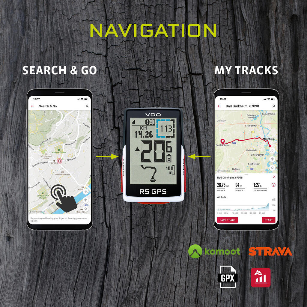 VDO Bicycle Computer R5 GPS Set CAD Speed - Your Ideal Cycling Companion