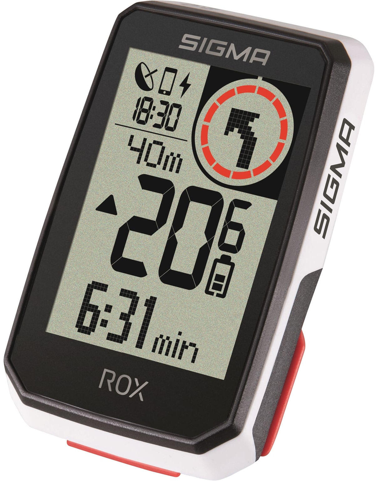 Fietscomputer GPS ROX 2.0 met standaard stuurhouder - wit 7/7