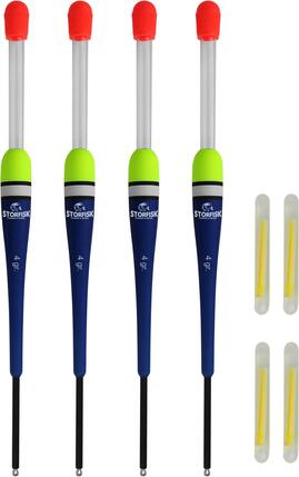 4er Set Knicklichtposen Laufposen (4 g) Blau inkl. 4 Knicklichter