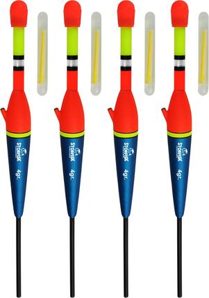 Knicklicht Durchlaufpose inkl. 4 Knicklichter (4 g) als 4er Set