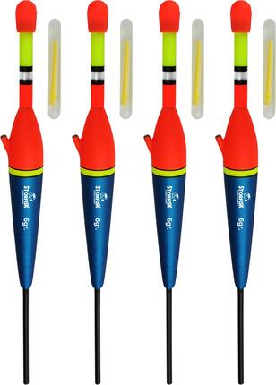 Knicklicht Durchlaufpose inkl. 4 Knicklichter (6 g) als 4er Set