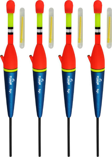 Knicklicht Durchlaufpose inkl. 4 Knicklichter (6 g) als 4er Set