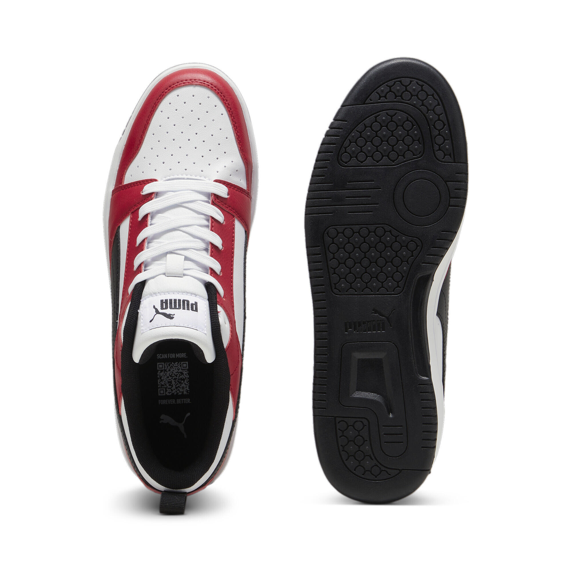 Rebound V6 Low sneakers PUMA White Black Club Red 4/6