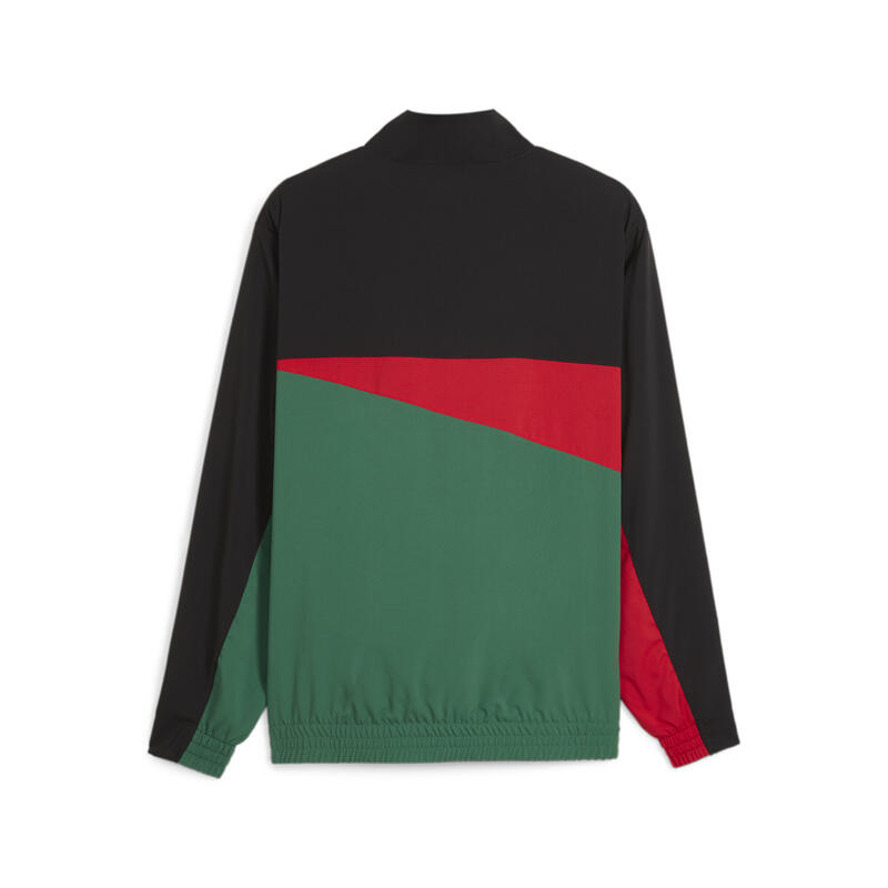 Veste de football tissée Maroc PUMA Black Vine For All Time Red Green