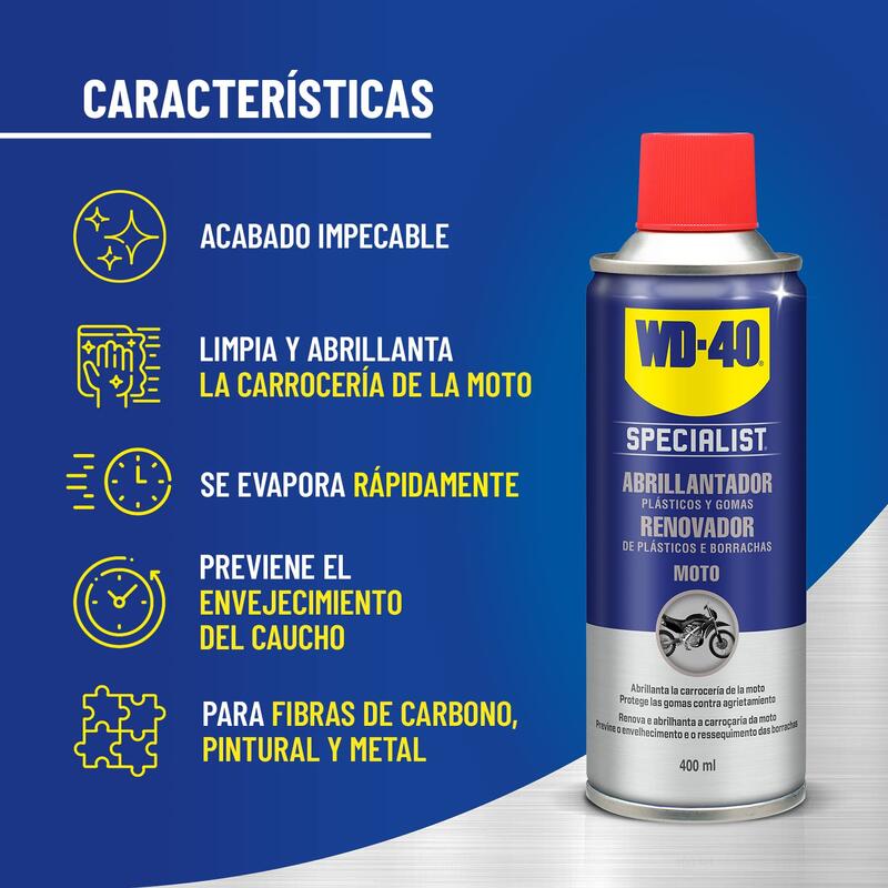 WD-40 Polidor de Silicone para Motociclos - Spray 400ml