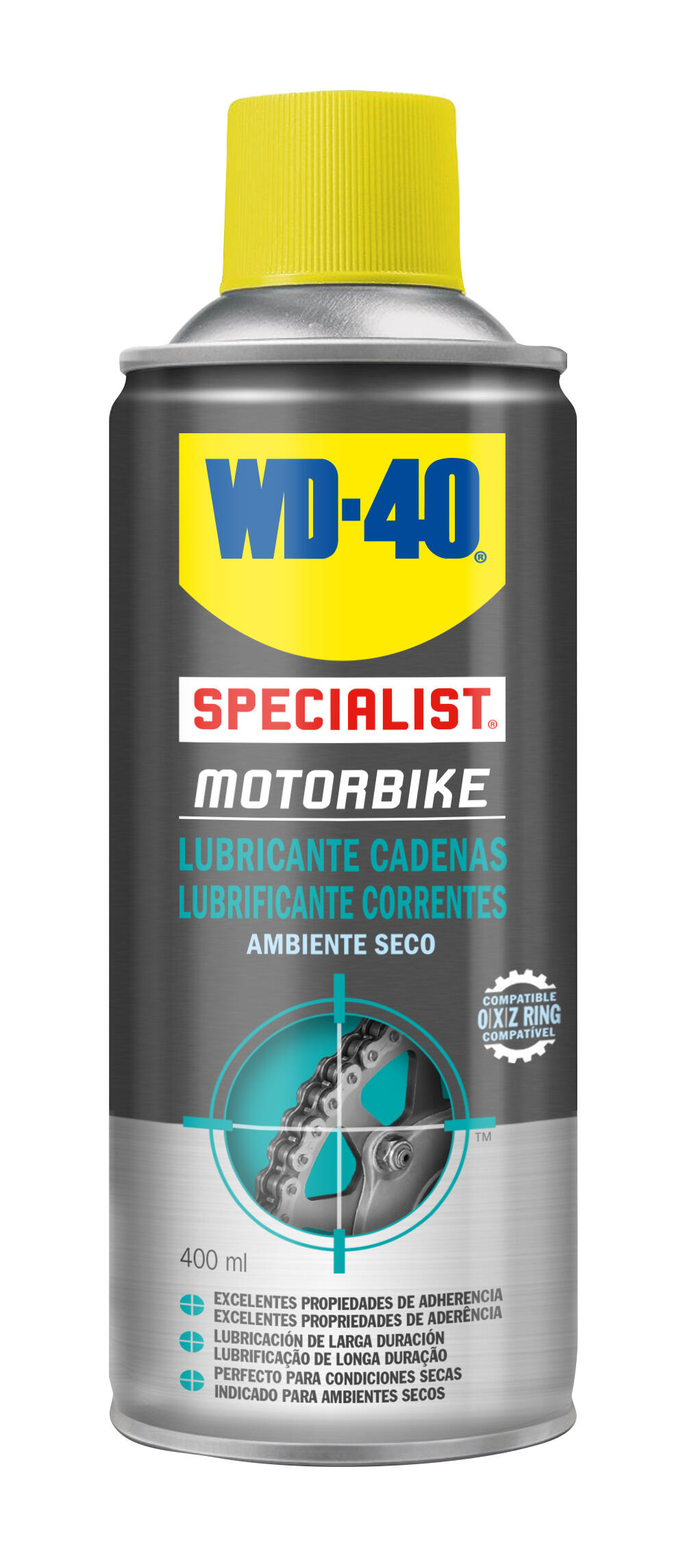 WD-40 Pack mantenimiento Moto Lubricante de Cadenas Ambiente Seco