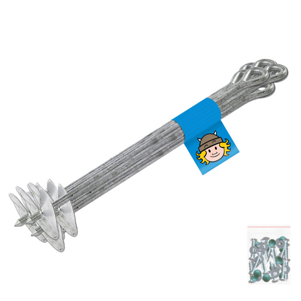 WICKEY Grondanker Grondankerset Wickey QuickLock 18 stuks.