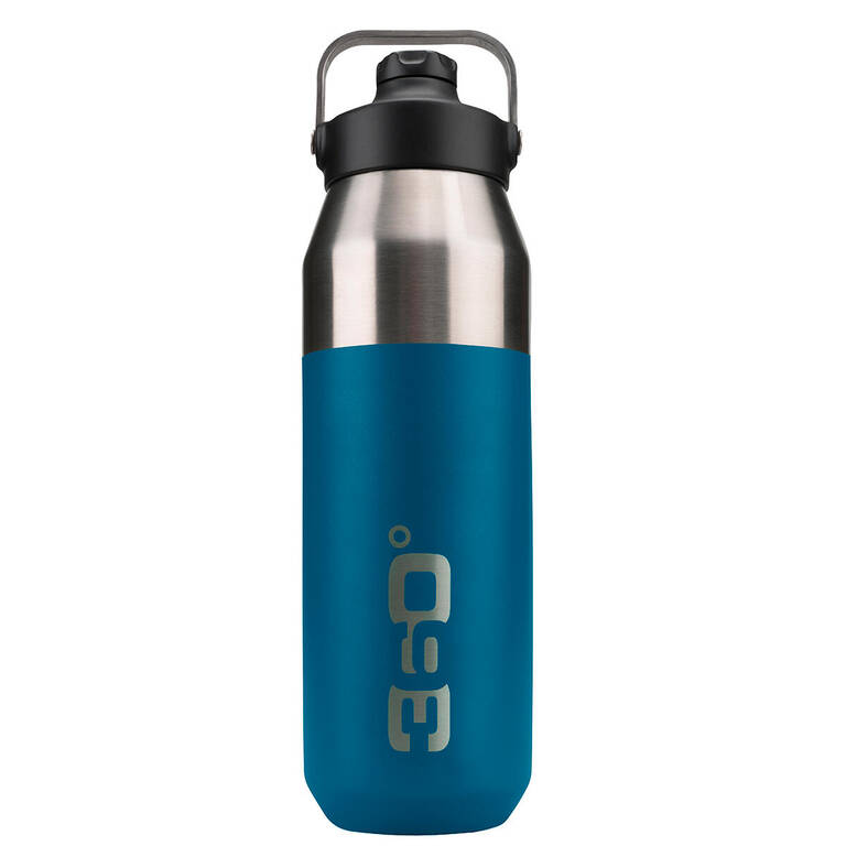 Vacuum Insulated Stainless Steel Magnetic Sip Cap camping Bottle 1L Denim - Sea to Summit