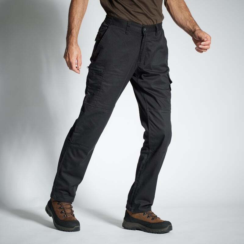 Seconde vie - PANTALON CARGO RESISTANT STEPPE 300  NOIR - BON