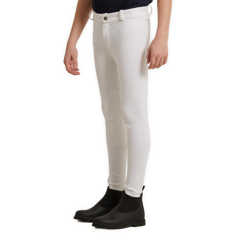Seconde vie - Pantalon de concours équitation Enfant - 100 blanc - TRÈS BON