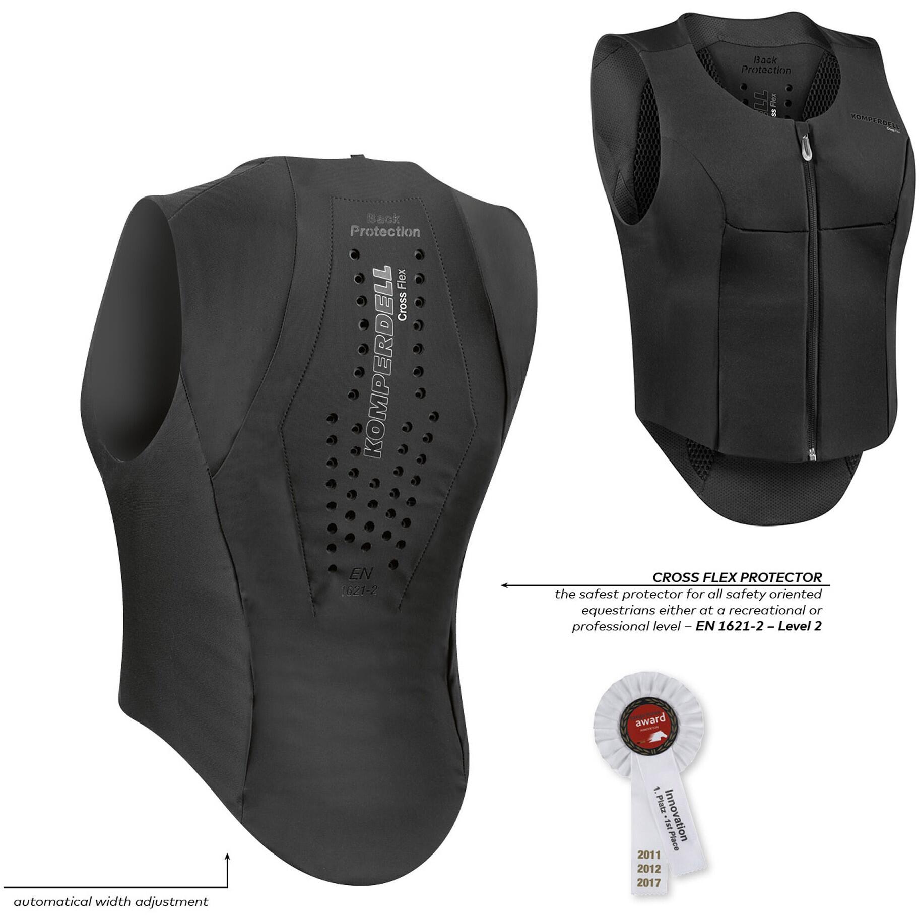 Komperdell Bodyprotector Slim-fit Front Zip Zwart - 3/7