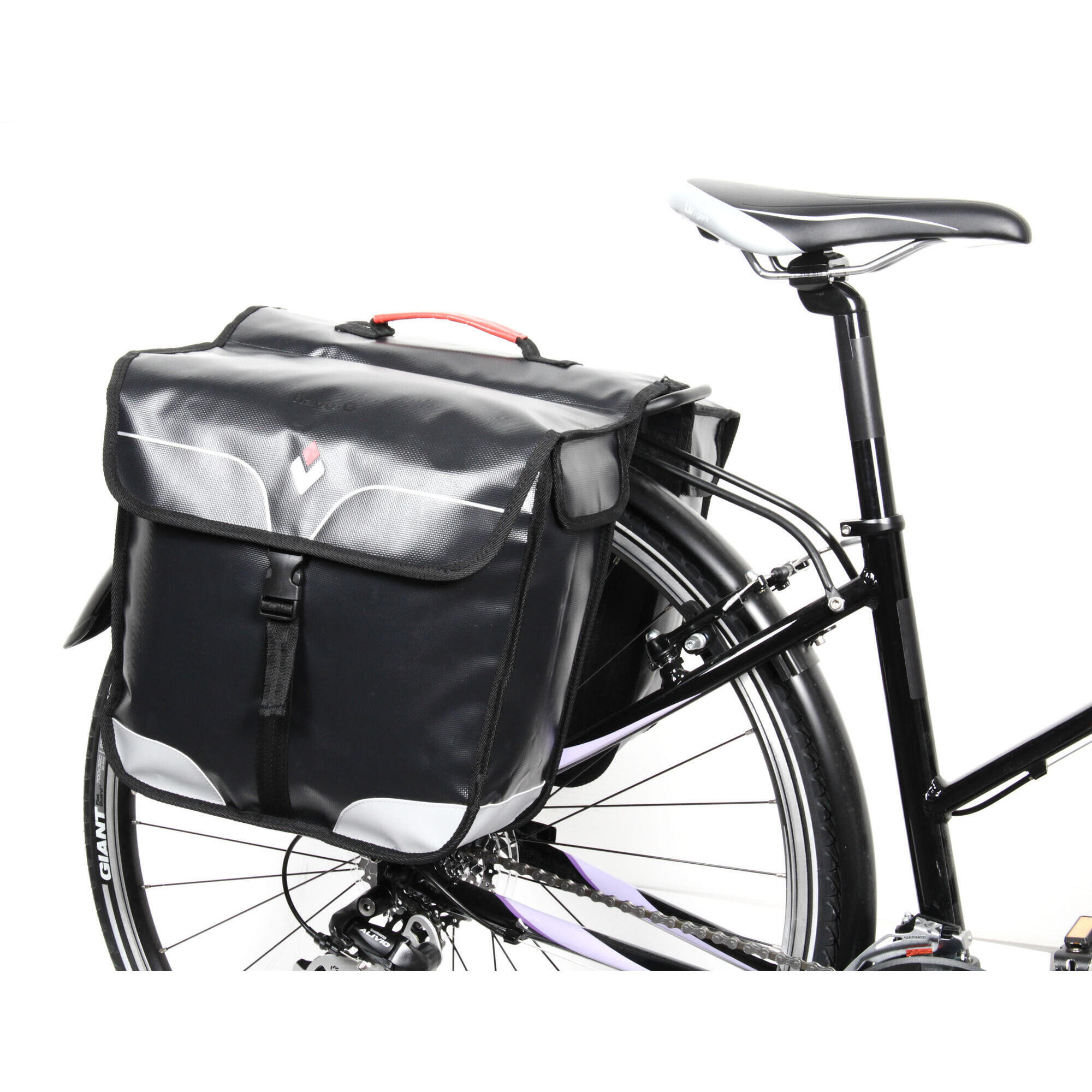 Sacoche velo porte bagage etanche 32L Noir Velo electrique VTT VTC HAPO G HAPO G Decathlon