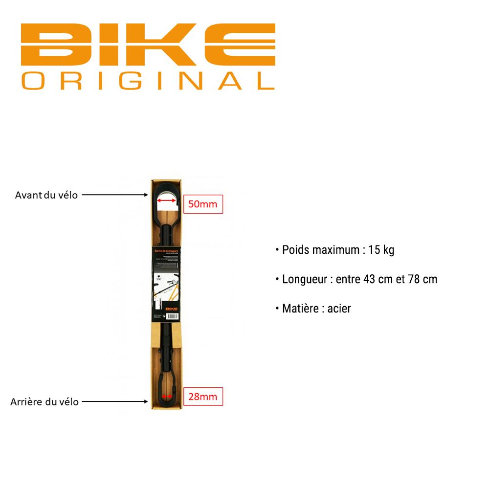 Barre de transport porte-vélo Adaptateur vélo femme, vélo suspendu BIKE ORIGINAL 5/5