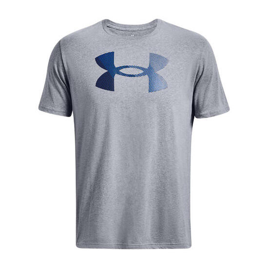Heren T-shirt Under Armour Big Logo Fill steel
