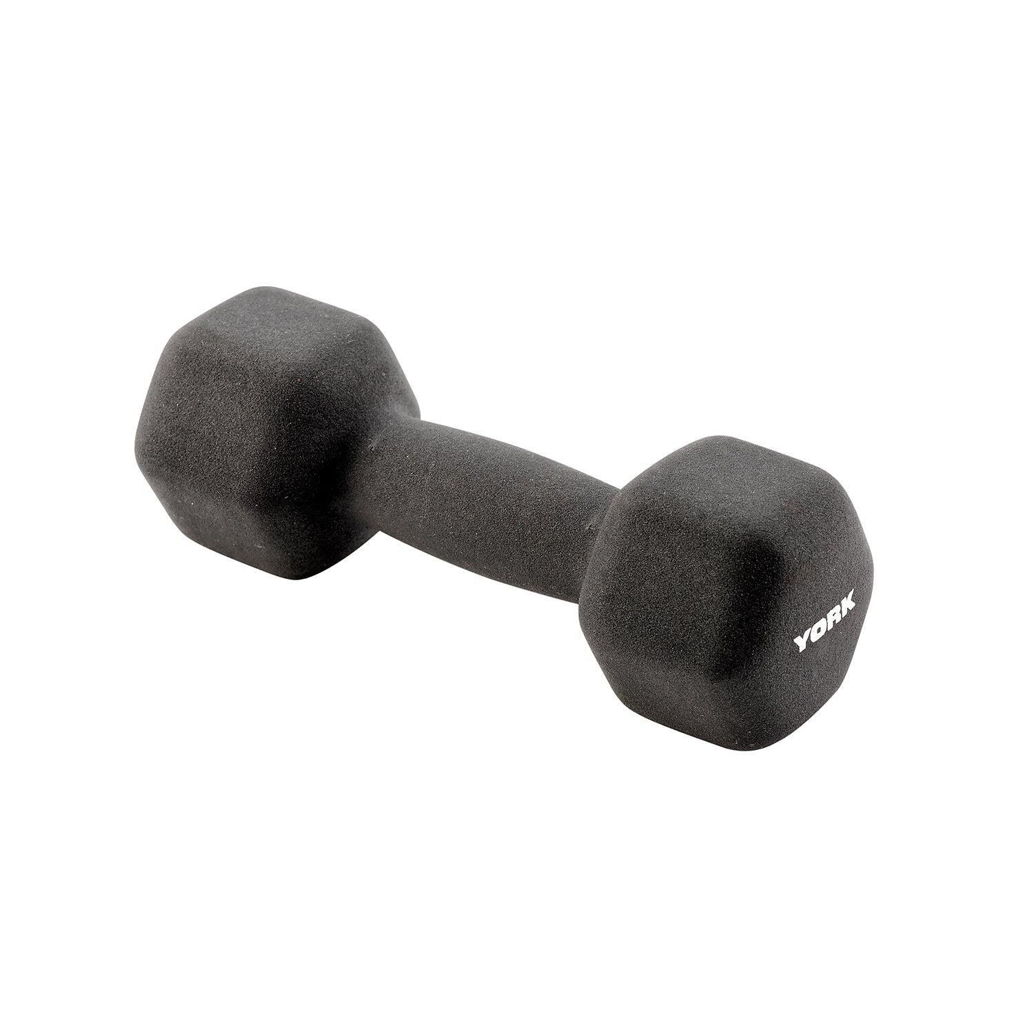 York Neoprene Hex Dumbbells 2.5kg Pair 2/3