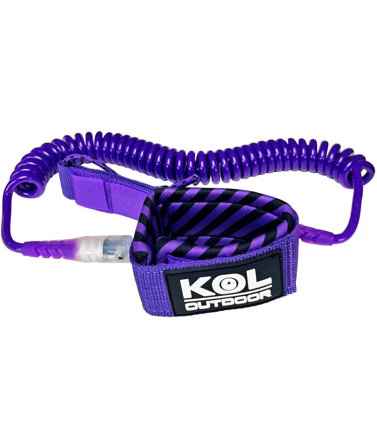 KOL OUTDOOR Leash o correa de seguridad para tablas de paddle surf.  Morado