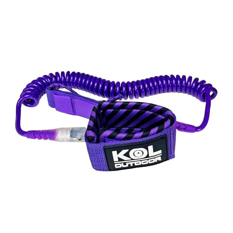 Leash o correa de seguridad para tablas de paddle surf.  Morado