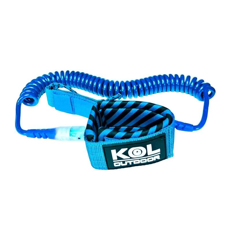 Pack de 10 leash ou sangle de sécurité bleue, pour planches de paddle surf.