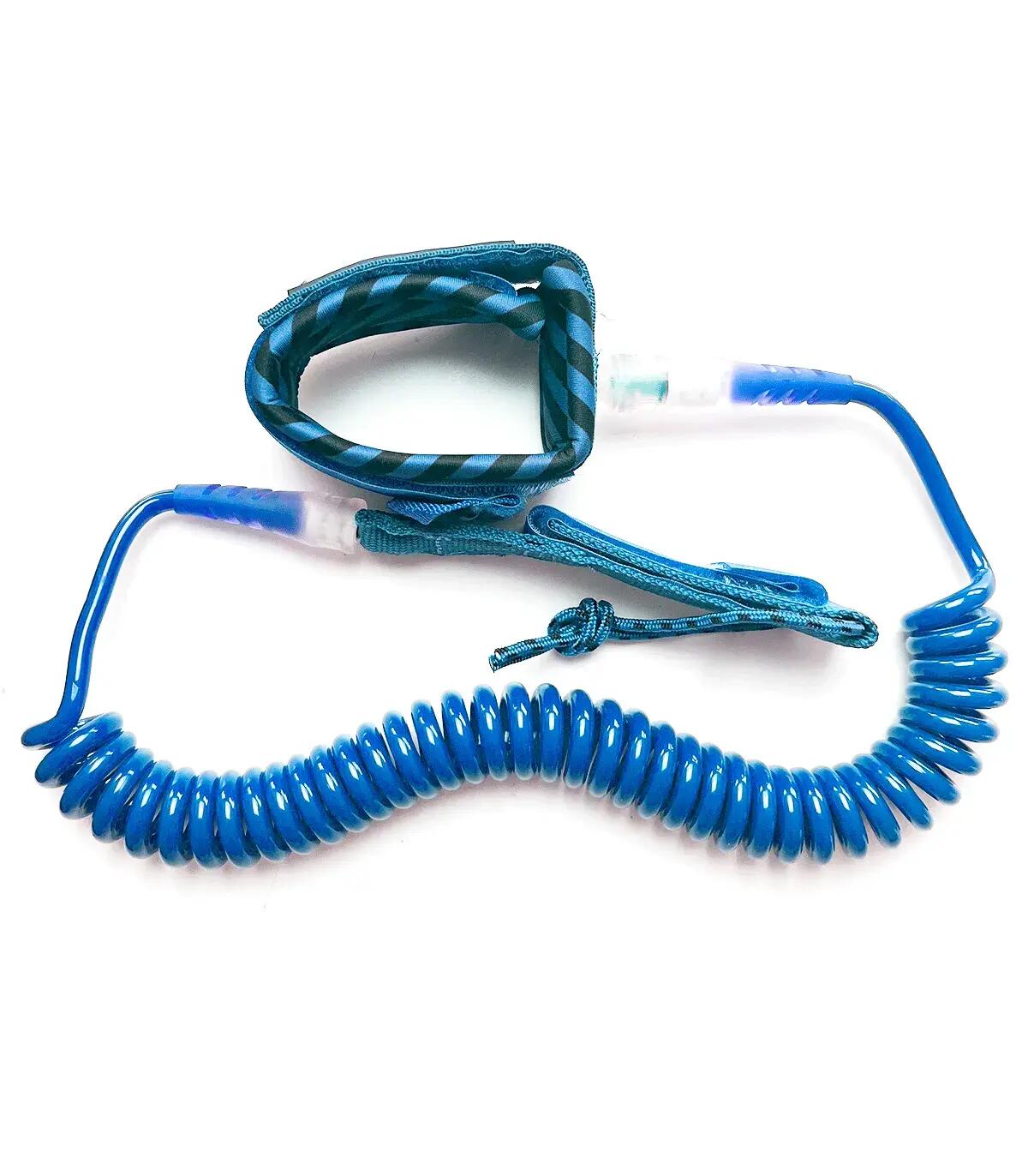 Leash SUP 3m Ligne de Sécurité Stand Up Paddle Attache Cheville Bleu 2/3