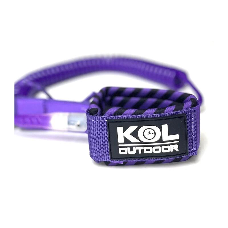 Leash o correa de seguridad para tablas de paddle surf.  Morado