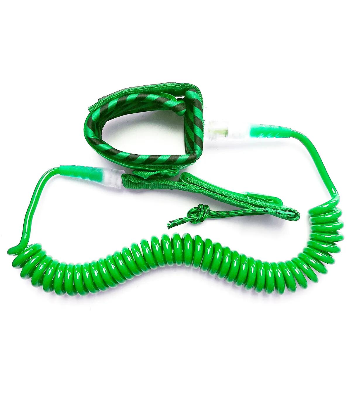 Leash SUP guinzaglio sicurezza 3m spiralato caviglia stand up paddle – Verde 2/3