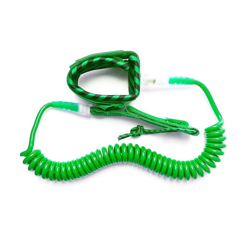 Leash ou sangle de sécurité pour planches de paddle surf. Vert