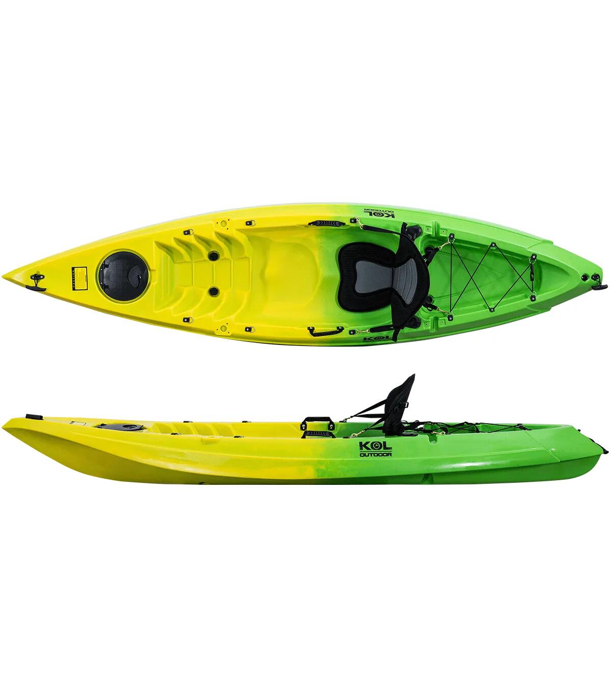 Caiaque de recreio 1+1 (1 Adulto + 1 Criança) 315x77cm. Verde amarelo 2/6